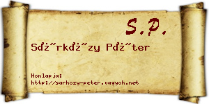 Sárközy Péter névjegykártya